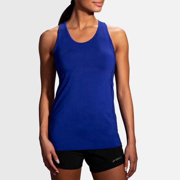 Brooks Pick-Up - Camiseta Sin Mangas Mujer - Azules (BG6519048)